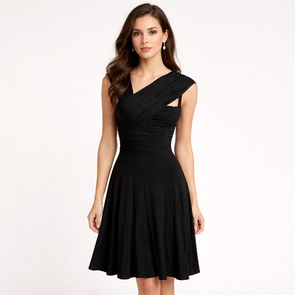 Anthropologie Plenty by Tracy Reese Sleeveless Dress Black M